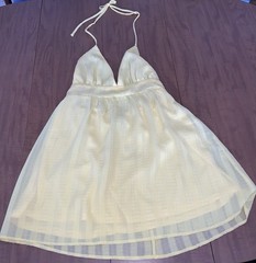 forever 21 open back halter mini dress
