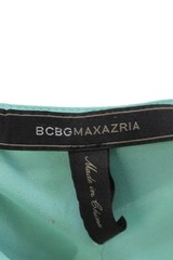 Bcbg Max Azaria Mint Green Grecian Draped Asymmetrical Maxi Dress Size Large