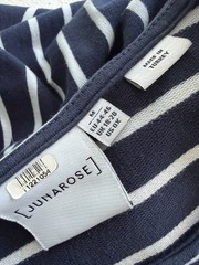 Junarose Classic Stripe Drop Waist Shift Dress – Size 0X (Brand Size Medium)
