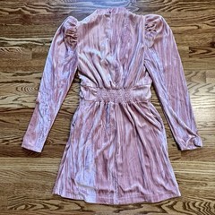 PLEASE READ DESCRIPTION Rachel Parcell Crushed Velvet Dress Pink 27 waist NWOT