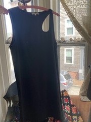 Opening Ceremony Asymmetrical Shift Dress Size 2 Black Cut-out Minimalist EUC