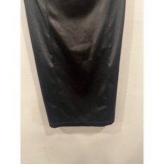 Windsor Dress Womens Large Black Excellent Satin Rhinestone Bustier Bodycon Mini