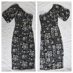 $575 RHODE Chantelle One-Shoulder Linen Midi Dress 0 Bazaar African Tribal Boho