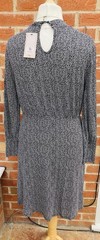 BNWT TU Size 14 Black White Dress Polka Dot Summer Evening Stretchy S9