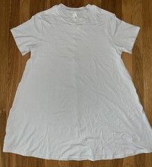 Lululemon Womens All Yours Tee Dress Cotton Blend Softstreme Pastel Blue Size 4