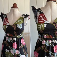 BODEN ANDREA 100% COTTON FRILL SLEEVE MAXI DRESS RRP £130 – SIZE 10