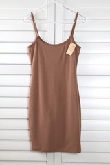 POPILUSH NWT Soft Ribbed Stretch Shapewear Mini Tank Cami Dress Size XXL / 2XL