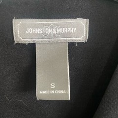 Johnston and Murphy Structured Black Knee Length Business Dress Gold Button SZ S