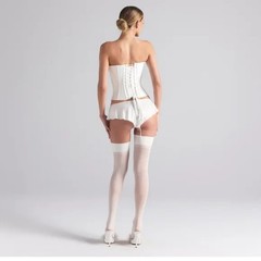 SKIMS Woven Shine Corset Ivory Size M Brand New with Tags