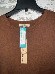 NWT! Les Serein Ravenna Mixed Media Polka Dot Dress Size Medium – Brown