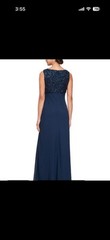 Alex Evenings Sequin Chiffon Long Formal Gown Dress Square Neck Sleeveless 4