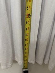 LILBETTER White Solid Wrap V-Neck Short Sleeve Maxi Dress Rayon Blend XL