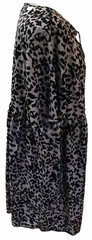 SHEIN Knee Length Lightly Elastic Waist Black/Ivory Animal Print Dress U.K. 3XL
