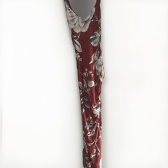 Windsor Red White Floral asymmetrical Dress, XS, Blended Fabric