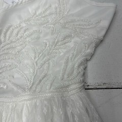 Vila White Vimila Pearl Ankle Lace Maxi Dress Women’s Size 42 US 14