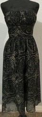 3.1 Phillip Lim Strapless Cotton Silk Dress Size 10 Lace-Up Back
