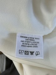 NBD Aldo White One Shoulder Mini Dress XS Revolve Asymmetric Slit Button Accent