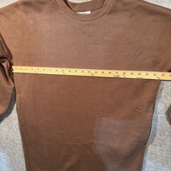 Zenana Oversized Sweatshirt Tunic Dress Small Brown Cotton Blend Pockets