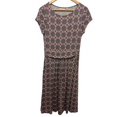 Boden Amelie Jersey Dress Milkshake Floral Knee Length Garden Party Tea Dress