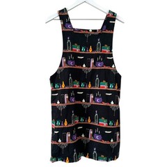 Modcloth x Black Friday Dangerfield Spells N Stuff Pinafore Overall Dress Sz 10