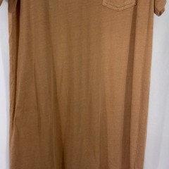 Old Navy Tan Pocket T-Shirt Dress 100% Cotton Size Medium Tall