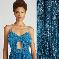 NWT AMUR Belinda Bow Dress inOmbre Teal Tropic Floral Size: 6