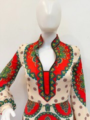 Designer ETRO Size XXS 36 IT Silk Maxi Stunning Women&rsquo;s Dress