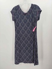 Pre-Owned Hatley Navy Size Medium Knee Length Short Sleeve Dress