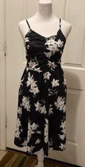 Floral Sundress Adjustable Straps Stretch 15” P2P 40” Length Small Orig $29