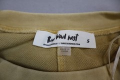NEW Three Bird Nest Dottie Yellow Crochet Contrast Embroidered Mini Dress Size S
