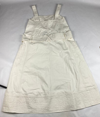 Everlane 100% Organic Cotton Herringbone Dress In White Sz XS Minimalist