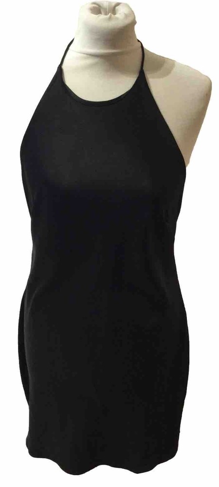 Urban Outfitters Short Strappy Black Pencil Dress U.K. Small (8-10)