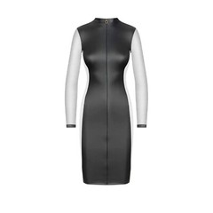 Maison Close Front and Back Opened Long Sleeved Dress Chambre Noire