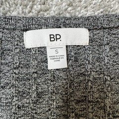 BP. Dress Womens Small Gray Ribbed Bodycon Bustier Sweater Mini Sexy Party Punk