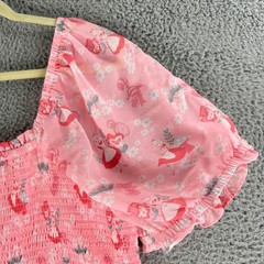 Disney BoxLunch Alice in Wonderland Dress Women 3X Pink Smocked Puff Sleeve Mini