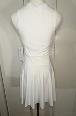 NWT Athleta Women XS Ace Tennis Dress White Running Golf Sports Workout Stretch