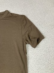 Aritzia Wilfred Free Dress Small Brown Wrap T Shirt Front Tie Stretch Casual