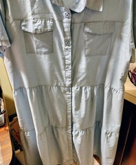 Women&rsquo;s Shirt Dress Set, Size Large, for Beach, Lunch, Lounge