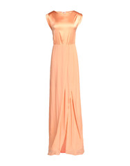 PATRIZIA PEPE SERA Orange LONG Maxi DRESS 40 UK 12 BNWT