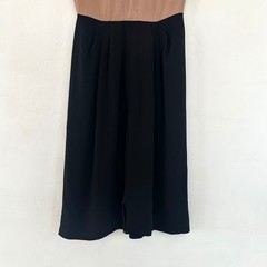 vintage 1940s colorblocked rayon dress rhinestone button 30s 40s S