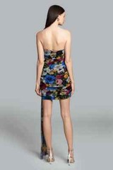 Ghrail Grove Strapless Floral Mesh Mini Dress Size XL $299