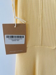NWT Reformation Liz Tie Shoulder Mini Dress Lemon Yellow Size XS