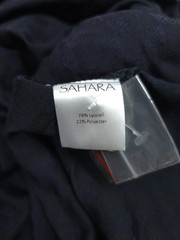 Sahara Shirt Dress Small Oversized Navy Blue Jacquard Check Side Ties Relaxed