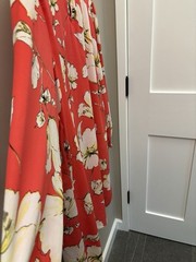 WY Worthington women’s dress XL V-neck shift red floral