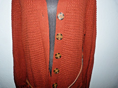 Olive & Oak Women&rsquo;s 1X Long Rust Sweater Coat Dress w/ Belt