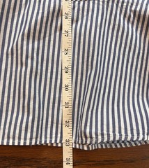 Tommy Hilfiger Women blue and white vertical striped cotton shirt dress Size 12