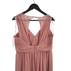 Jenny Packham Cap Sleeve Cutout Illusion Back Dress Desert Rose 16 New