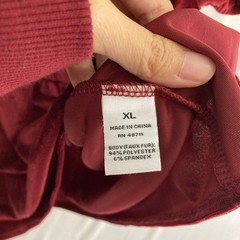 New Ophelia Roe Velvet Tiered Dress size XL Burgundy Stretch Mock Neck Evening