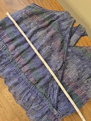 Universal Thread Blue Pinstripes w Multicolor Stripes Sleeveless Maxi Dress Sz M