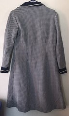 Vintage Montgomery Ward 60s/70s Polyester 1/4 Zip House Coat Dress Size S Flaws